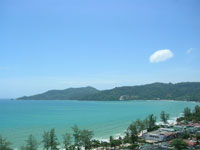 View of Patong Beachfrom outdoor patio